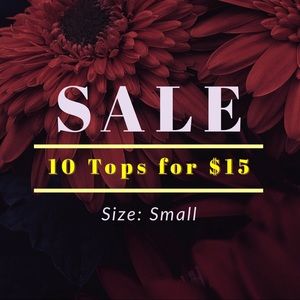 10 Tops for $15 👚 Women’s 🛍 Size: Small
